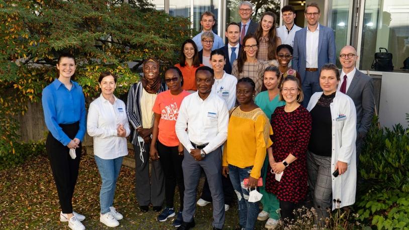 Gäste aus Afrika mit Vertretern des Klinikums rechts der Isar 